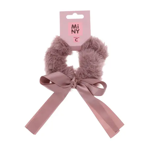 Волосы пончик Мини бант коричневый