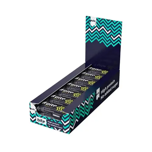 Puls Nutrition Protein Bar Bite Banoffee - Протеиновый батончик Banoffee 24 x 35 г Оптовая упаковка