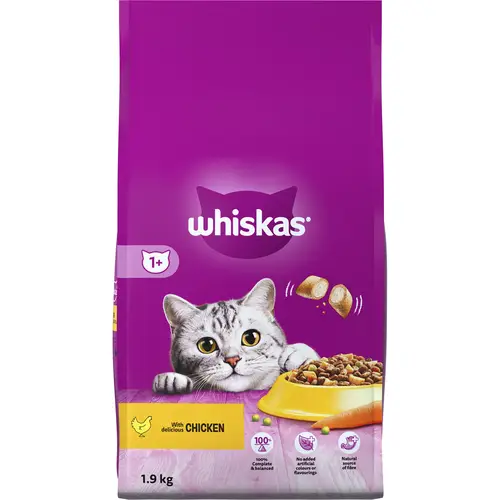 Корм для кошек Whiskas 1,9 кг 1+ курица