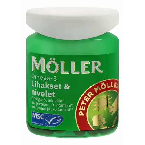 Möller Omega-3 Muscles & Joints 60 caps. - lot