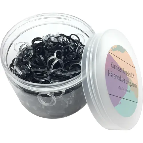 Бантики для волос 600 штук резиновые