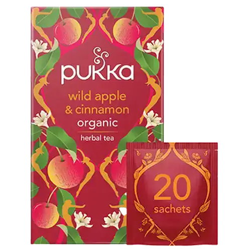 Pukka Wild Apple & Cinnamon — набор травяных чаёв, 20 пакетиков — распродано