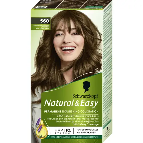 Краска для волос Schwarzkopf Natural & Easy 560 Кашмир Светло-коричневый