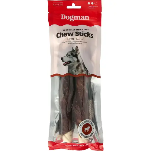 Жевательные палочки Dogman 2 шт. 20 см Олень