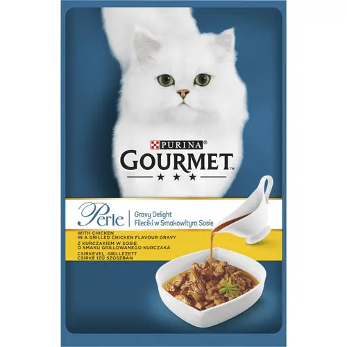 Корм для кошек Gourmet Perle 85 г Gravy Delight Chicken in sauce