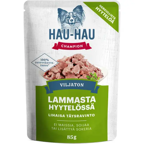 Порционный корм для собак Hau-Hau Champion 85 г ягненка в желе