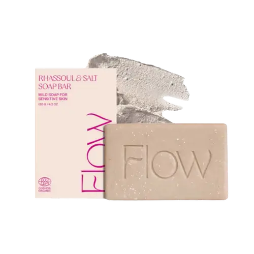 Flow Rhassoul & Salt Soap Bar - Мыло для волос и тела 120 г