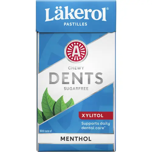 Läkerol Dents 36 г пастилки с ментолом
