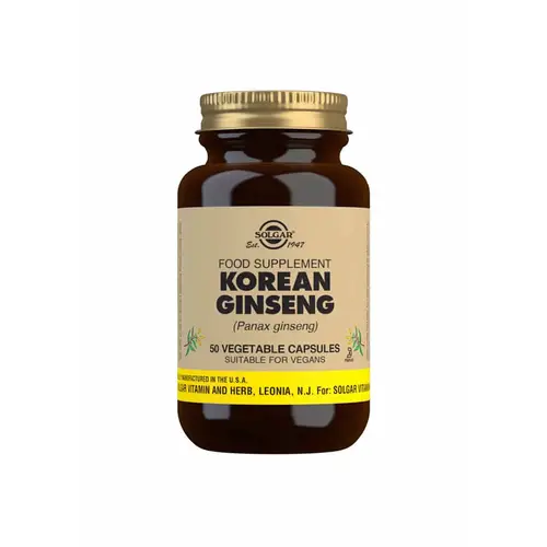 Корейский женьшень Solgar - Экстракт корня женьшеня 50 капсул