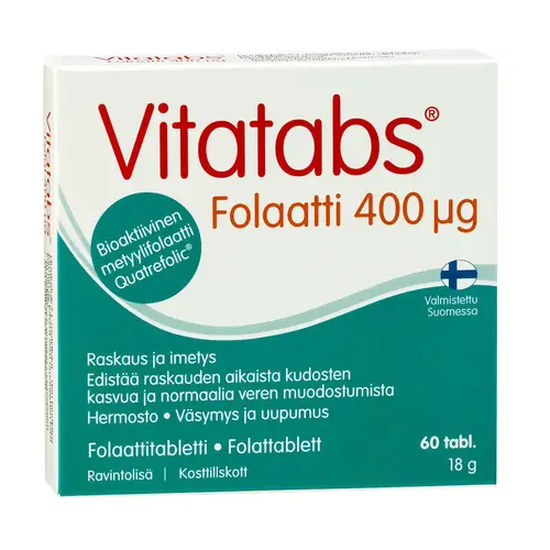 Vitatabs Folate 400 мкг - Таблетка фолиевой кислоты 60 табл.