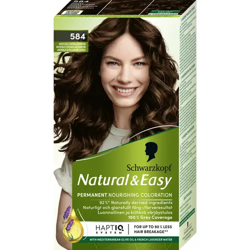 Краска для волос Schwarzkopf Natural & Easy 584 Suede Chocolate Brown