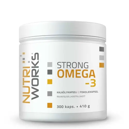Nutri Works Strong Omega-3 - Рыбий жир в капсулах 300 капсул.