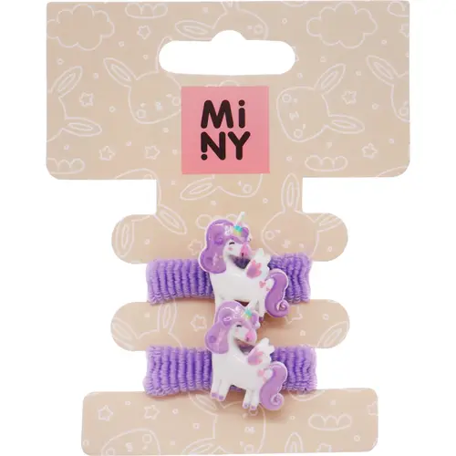 Заколка для волос Miny 2 шт. единорог, сиреневый