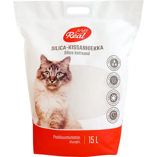 Наполнитель для кошачьего туалета Real Cat 15 л Силига Гель
