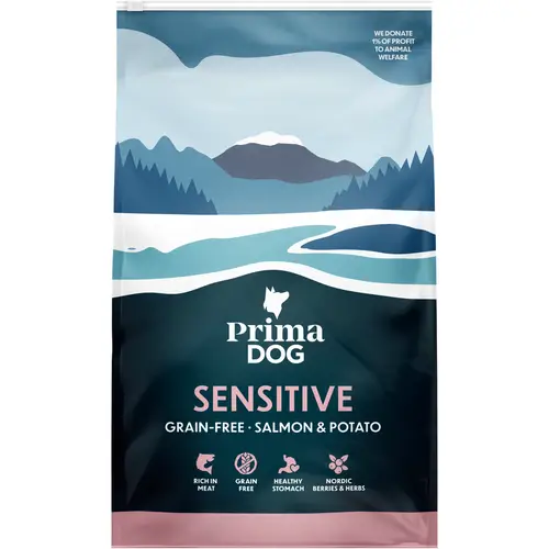 Корм для собак PrimaDog 3 кг лосось-картофель беззерновой