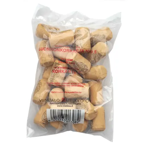 Натуральная пробка Presto 25 шт. № 5