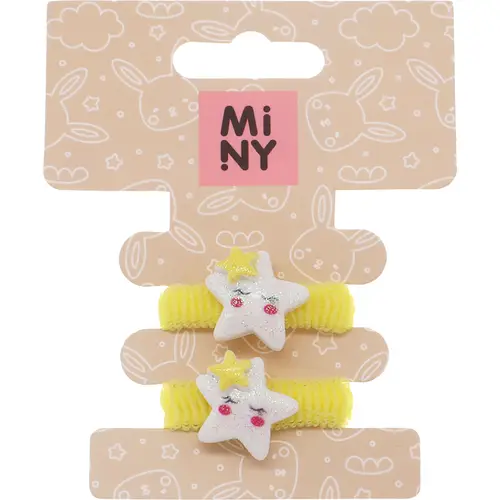 Заколка для волос Miny 2 шт. звезда, желтая