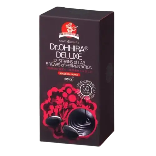 Dr. Ohhira Deluxe - 12 штаммов бактерий 5 лет ферментации 60 капсул.
