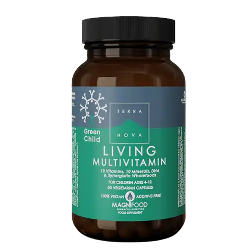 Terranova Living Multivitamin Green Child - Мультивитамины 50 капсул.