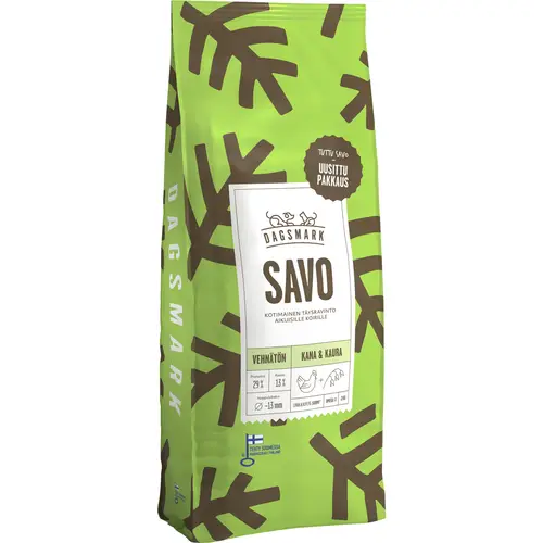 Корм для собак Dagsmark 2 кг Savo с курицей и овсом без пшеницы