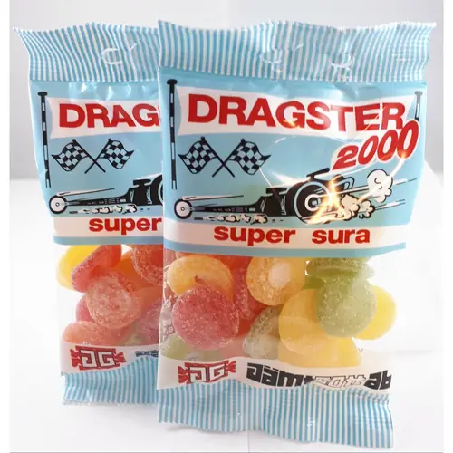 Dragster 50 г кисло-сладких фруктовых конфет