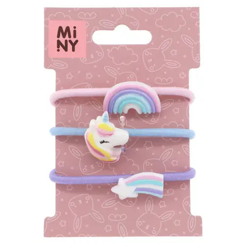 Детская резинка для волос Miny 3 шт. единорог