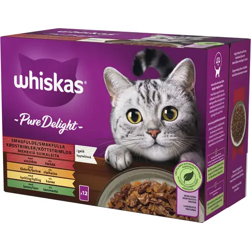 Корм для кошек Whiskas 12 x 85 г 1+ Pure Delight Традиционные блюда в желе