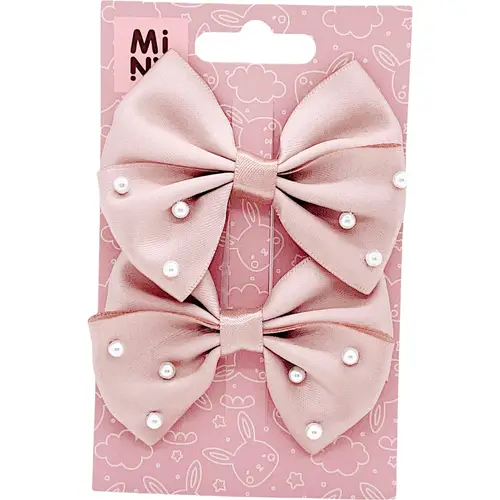 Заколка-бантик с жемчугом Miny, 2 шт./коробка