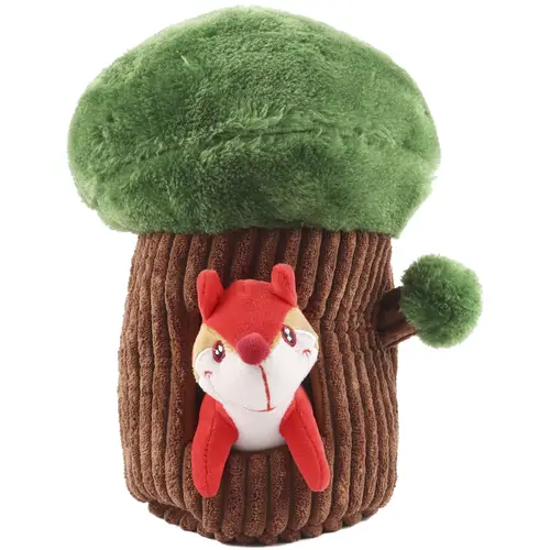 Игрушка для собак Real Dog, 2 предмета: лесное дерево и белка