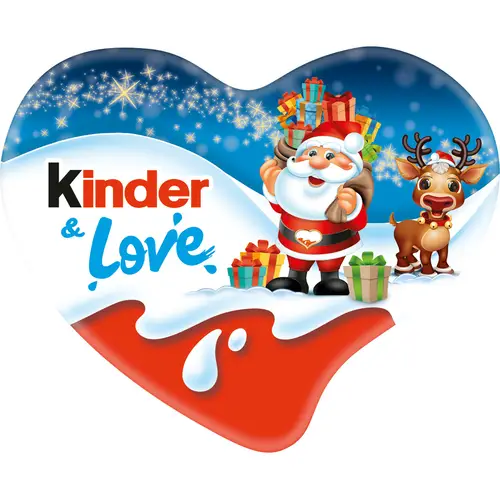 Шоколадное сердце Kinder Love 37 г Рождество