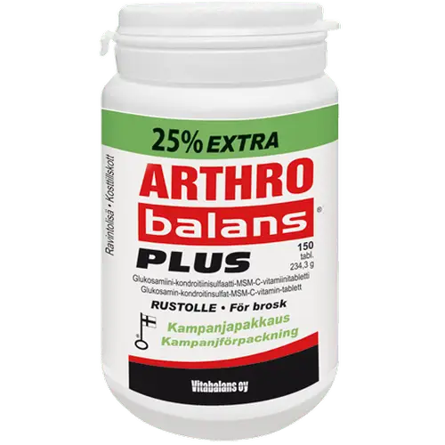 Артробаланс Плюс Глюкозамин + 25% ПРОМО УПАКОВКА 150 табл.