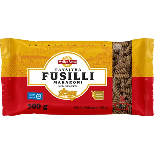 Макароны Fusilli Myllyn Paras 500 г цельнозерновые