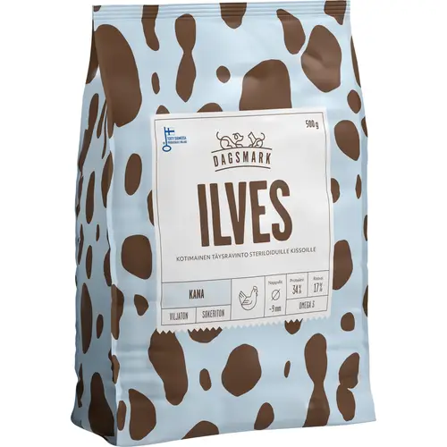 Корм для кошек Dagsmark 500 г Ilves беззерновой куриный