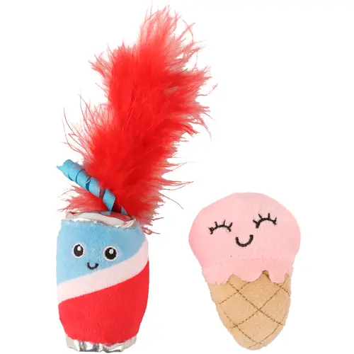 Игрушка для кошек "Настоящий кот" 2 шт., банка и конус для вечеринки по бассейну