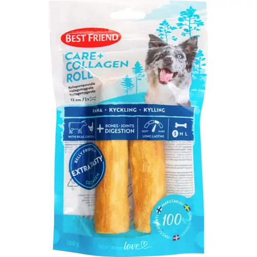 Жевательная булочка Best Friend 2 шт. 100 г Care+ коллаген курица