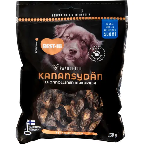 Лакомство для собак 130 г Куриное сердце