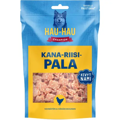 Лакомство для собак Hau-Hau Champion 100 г, кусочки курицы и риса