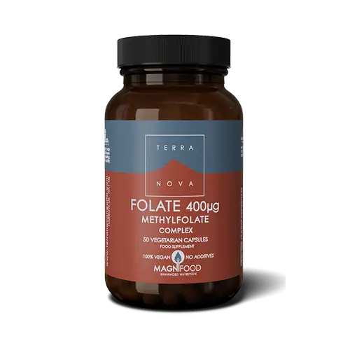Terranova Folate 400 мкг Метилфолатный комплекс 50 капсул.