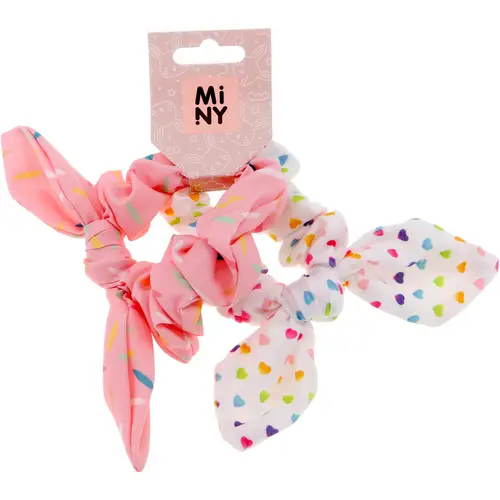 Пончик для волос Мини-бантик 2 шт./коробка, сердце/белоснежка