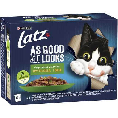 Корм для кошек Latz 12 x 85 г AGAIL Countryside с овощами в желе