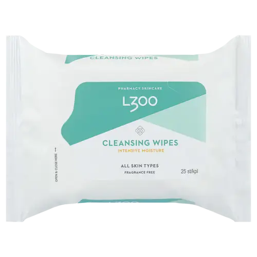 L300 Очищающие салфетки для снятия макияжа, интенсивное увлажнение, 25 шт., без отдушек, лот