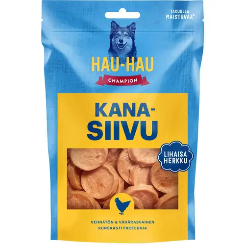 Лакомство для собак Hau-Hau Champion 100 г куриный ломтик