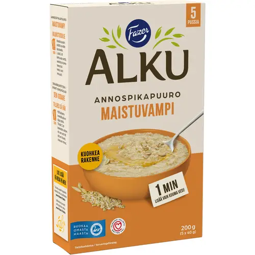 Каша быстрого приготовления Fazer Alku 5 х 40 г вкуснее