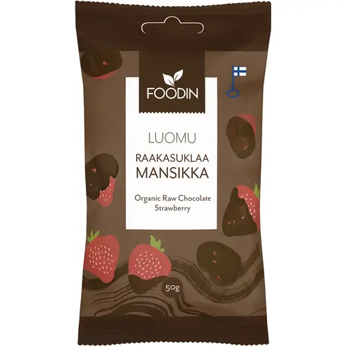 Клубника в сыром шоколаде 50 г органическая от Food