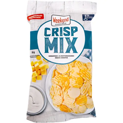 Картофельные закуски Weekend Snacks 35 г Хрустящие