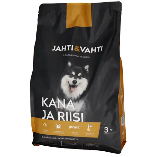 Корм для собак Jahti&Vahti 3 кг курица и рис