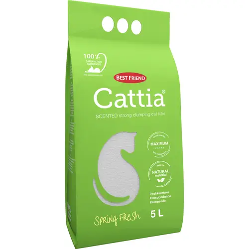 Наполнитель для кошачьего туалета Best Friend 5 л Cattia Spring Fresh