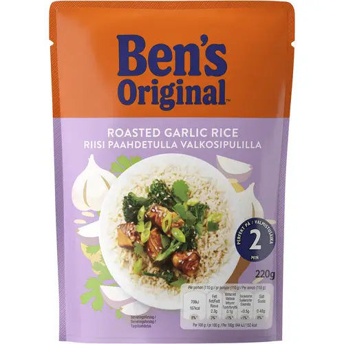 Готовый рис Ben's Original 220 г с жареным чесноком