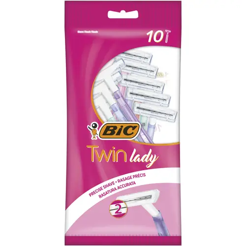 Рукоятка лезвия BIC 10 шт. Twin Lady