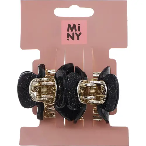Заколка для волос Miny 2 шт. чёрные